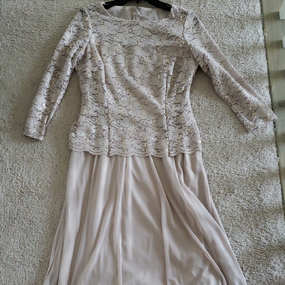 Elegant Lace Overlay Dress